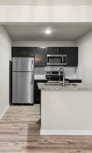 luxury kitchen space of a rental home in Innsbrook of Canton